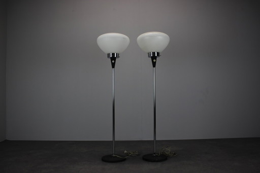 Set Of 2 Mid-Century Floor Lamps By J. Bejvl, Czechoslovakia, 1960S