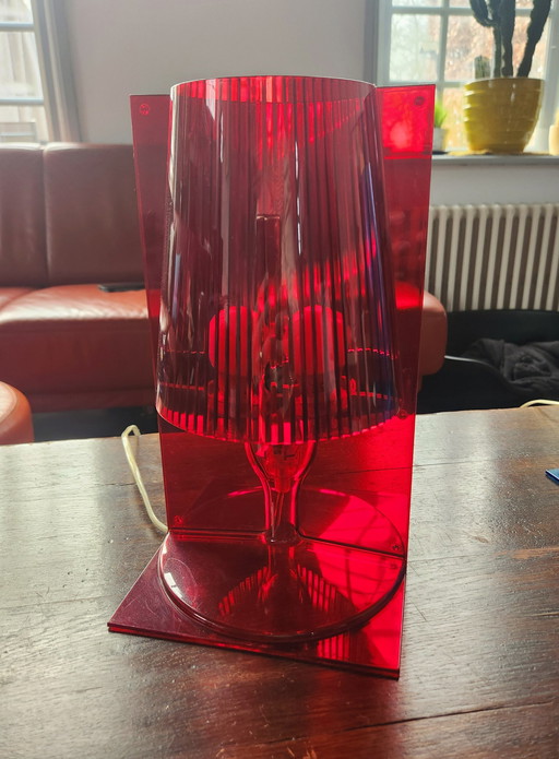 Kartell Take Design Table Lamp, Red.