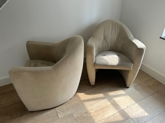 Image 1 of 2x Leolux Carabita armchairs