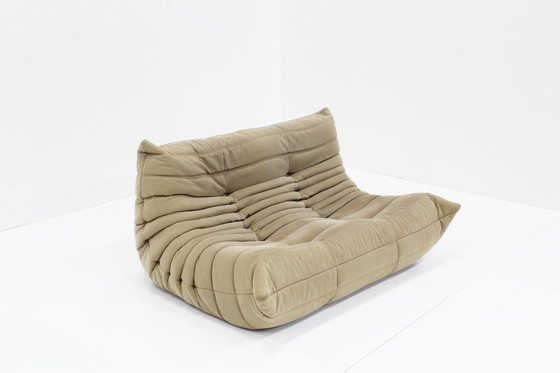 Image 1 of Ligne Roset Togo 2 Seater Sofa Beige Fabric By Michel Ducaroy