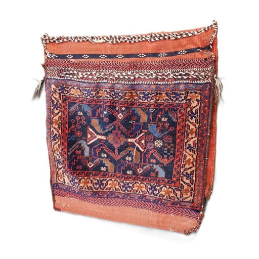 Hand Knotted Persian Camel Bag, 1970s