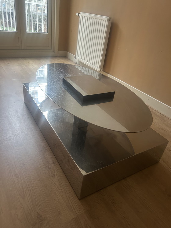 Image 1 of Mesa de espejo única de acero inoxidable