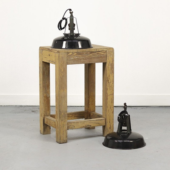 Image 1 of Set Of 2 Industrial Factory Lamps