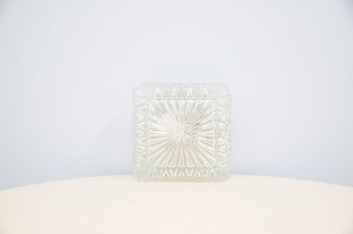 square glass ceiling light RZB