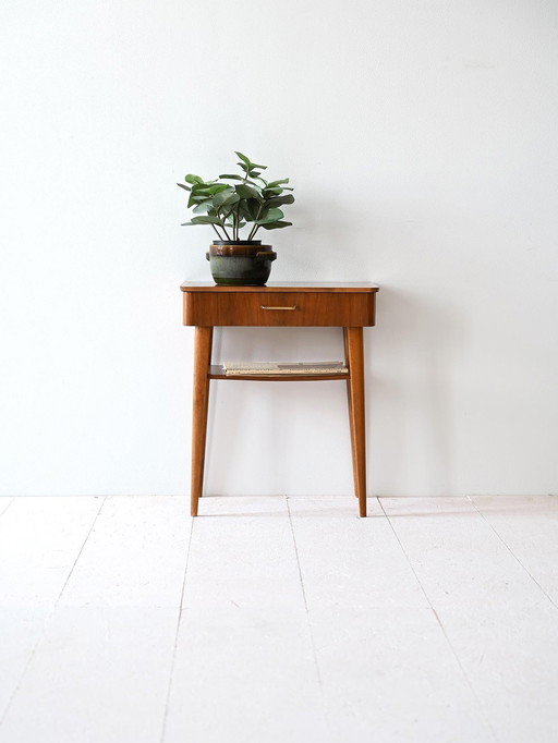 Scandinavian Mahogany Bedside Table