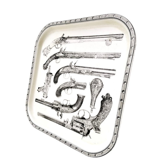 Image 1 of Piero Fornasetti Design Pistol & Gun Tray, Italy, 1960S