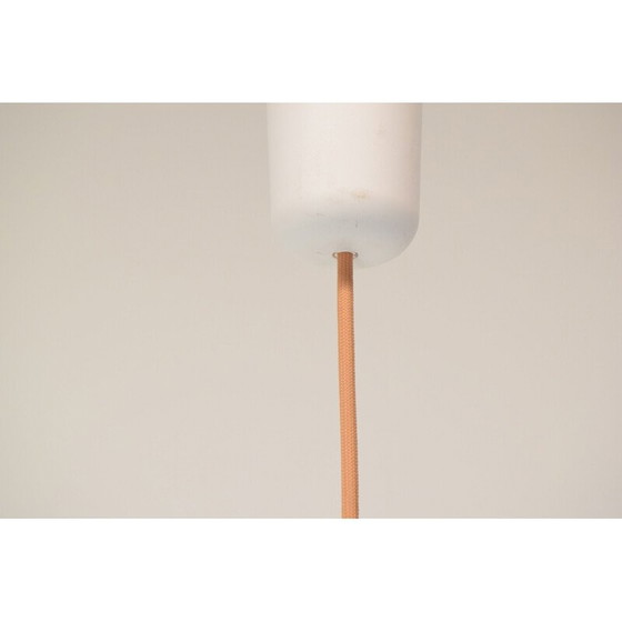 Image 1 of Vintage glass and plastic pendant lamp, Czechoslovakia 1960