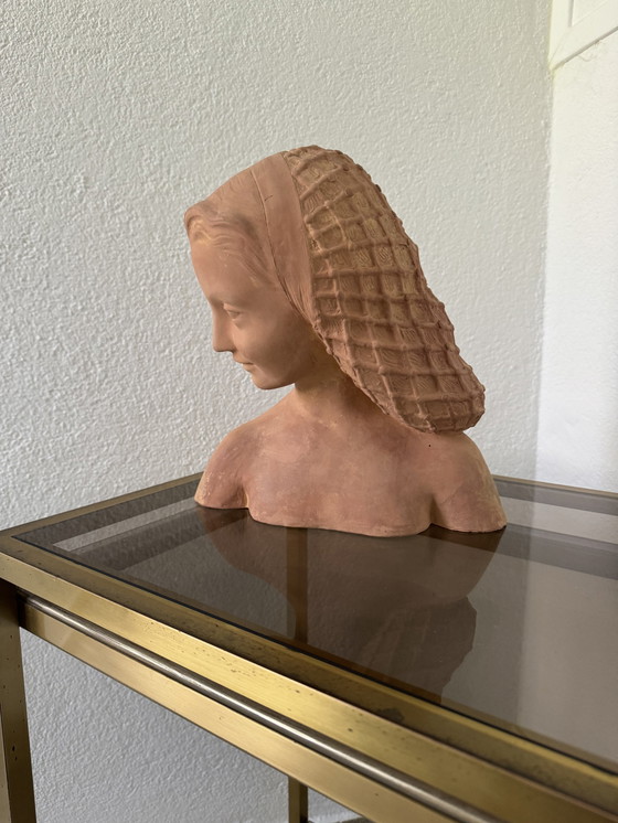 Image 1 of Sculpture Terracotta Bust Signed Guéro