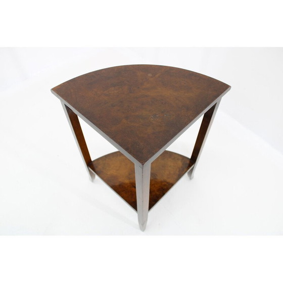 Image 1 of Vintage Art Deco walnut nesting tables, Czechoslovakia 1930