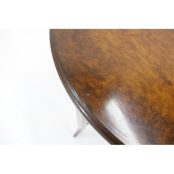Image 1 of Vintage Art Deco walnut nesting tables, Czechoslovakia 1930