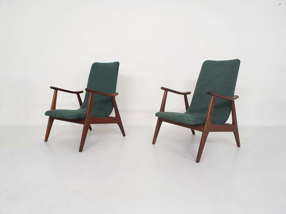 Image 1 of Set of two Louis van Teeffelen for Webe lounge chairs, The Netherlands 1960's