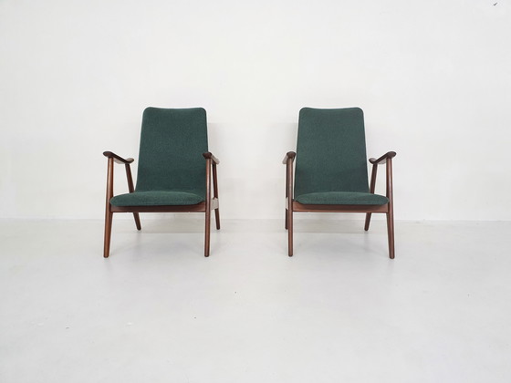 Image 1 of Set of two Louis van Teeffelen for Webe lounge chairs, The Netherlands 1960's