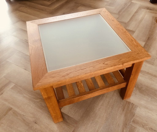 Side Table Solid Oak Handmade " Natural Living"