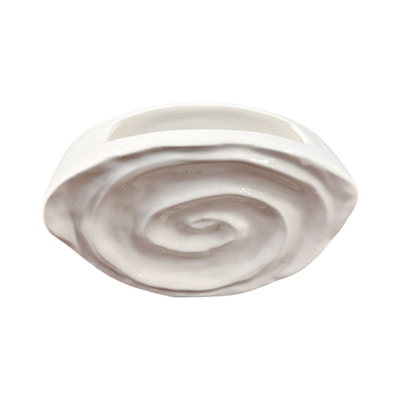 Image 1 of Porcelain, Hand-Formed Shell Vase, Sandra Rich, Germany, 1990S.