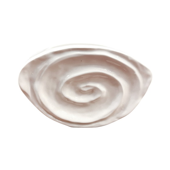 Image 1 of Porcelain, Hand-Formed Shell Vase, Sandra Rich, Germany, 1990S.