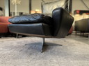 Danish Vintage Swivel Armchair Leather