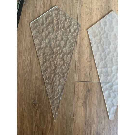 Image 1 of Pair of vintage Art Deco wall lamp in opalescent glass