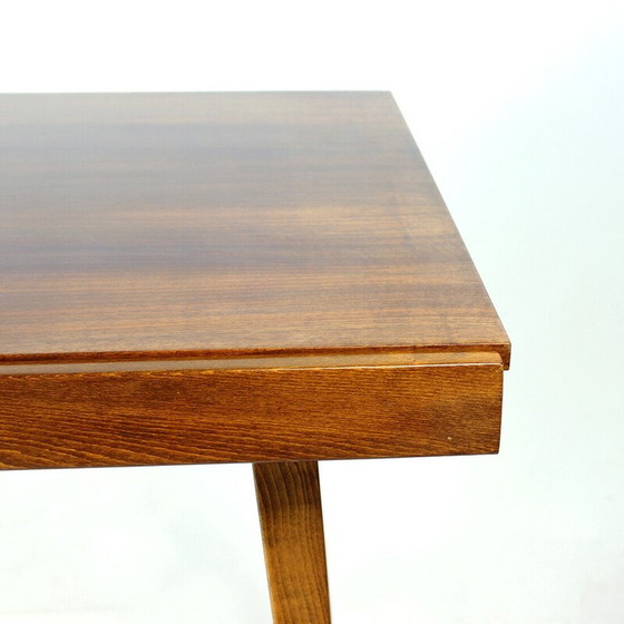 Image 1 of Vintage extendable dining table in walnut by Tatra, Czechoslovakia 1960s