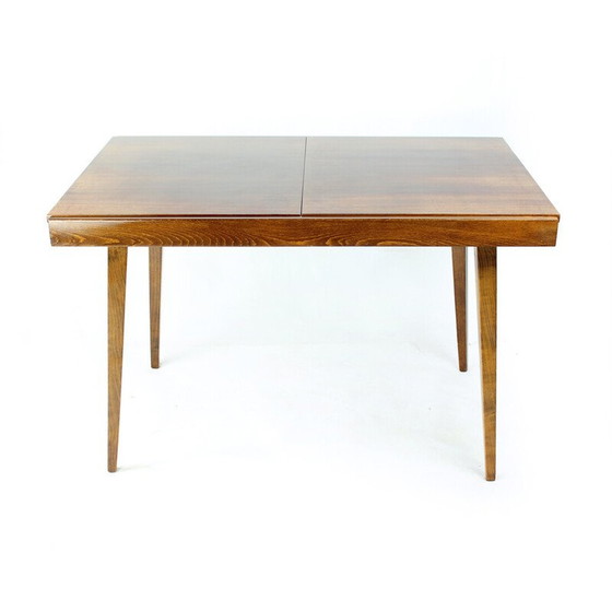 Image 1 of Vintage extendable dining table in walnut by Tatra, Czechoslovakia 1960s