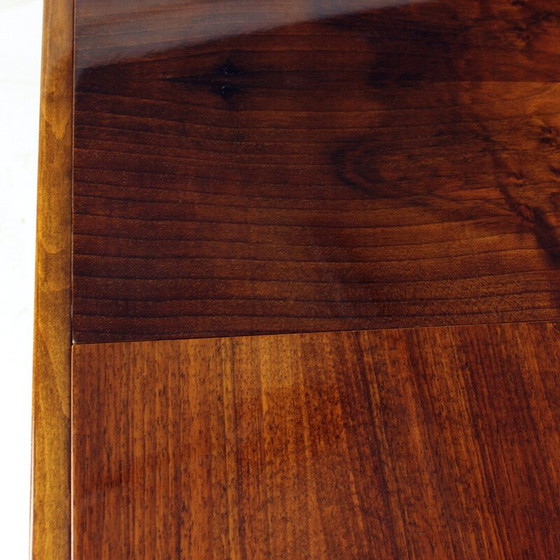 Image 1 of Vintage extendable dining table in walnut by Tatra, Czechoslovakia 1960s