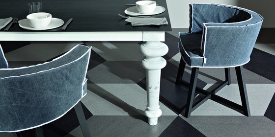 Image 1 of 6x Gervasoni Gray 26 Blue avec base noire