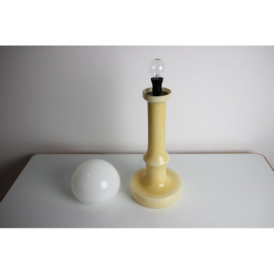 Image 1 of Lampada da tavolo vintage in vetro di Ivan Jakeš, Cecoslovacchia 1970