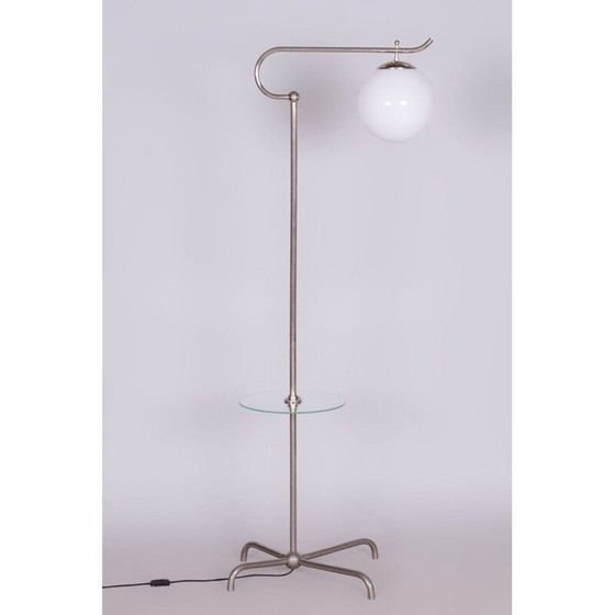 Image 1 of Vintage chrome Bauhaus floor lamp for Hynek Gottwald, Czechoslovakia 1930