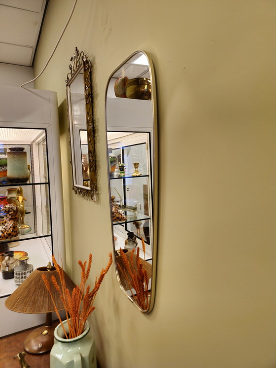 Image 1 of Vintage Wall Mirror Mirror Brass Gold