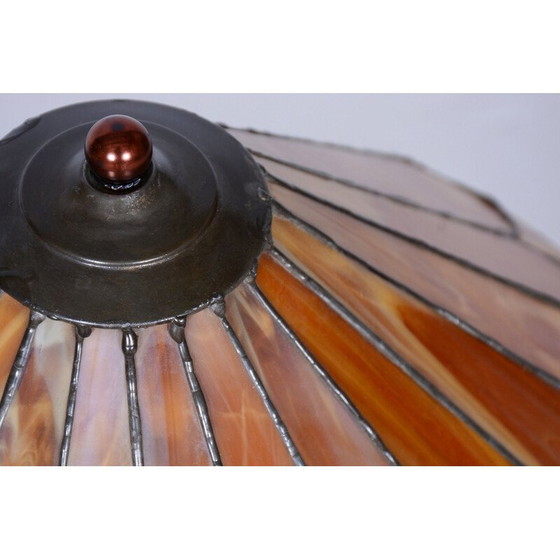 Image 1 of Vintage Art Deco marble and bronze table lamp, Czechoslovakia 1920