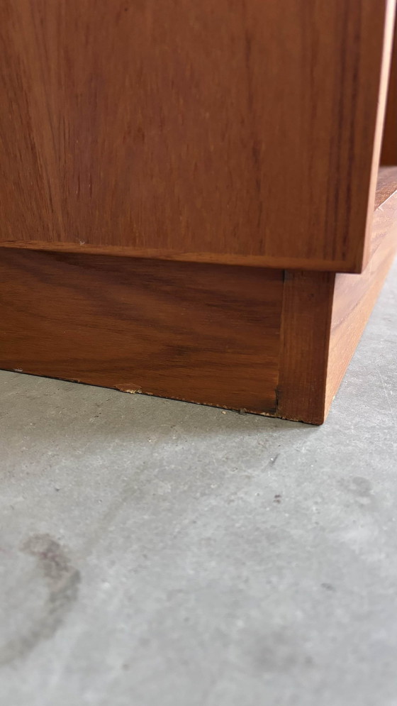 Image 1 of Vintage Bookcase On Plinth In Teak