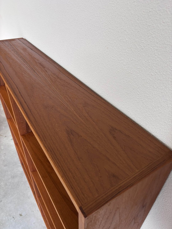 Image 1 of Vintage Bookcase On Plinth In Teak