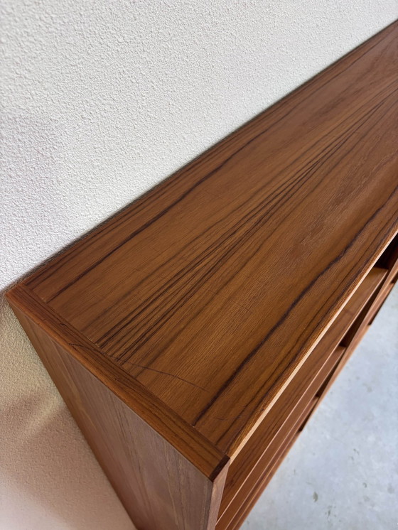 Image 1 of Vintage Bookcase On Plinth In Teak