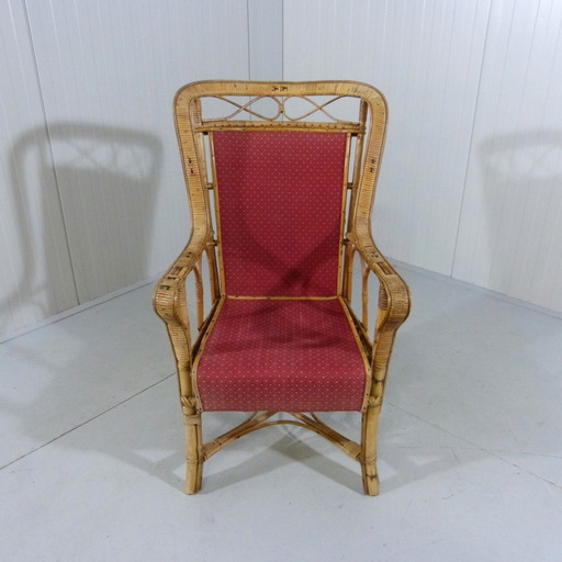 Fauteuil en rotin 1920-1930