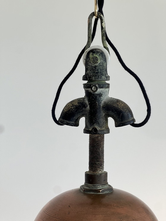 Image 1 of 1930 Holophane Pendant Street Lamp