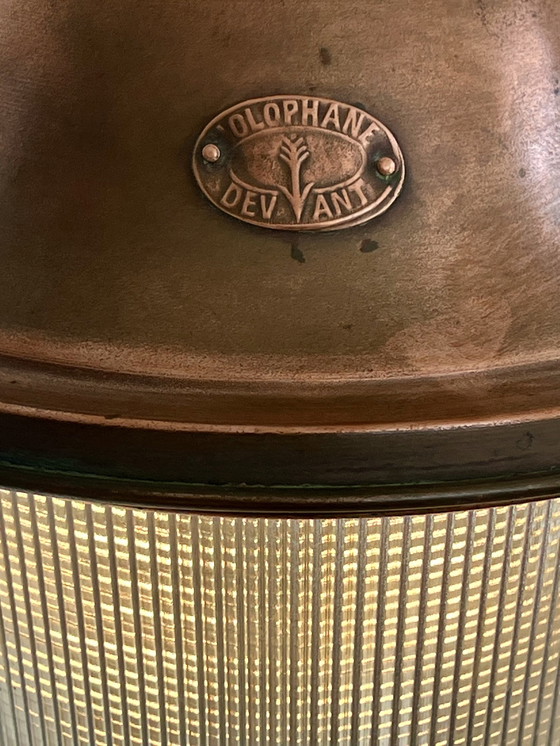 Image 1 of 1930 Holophane Pendant Street Lamp