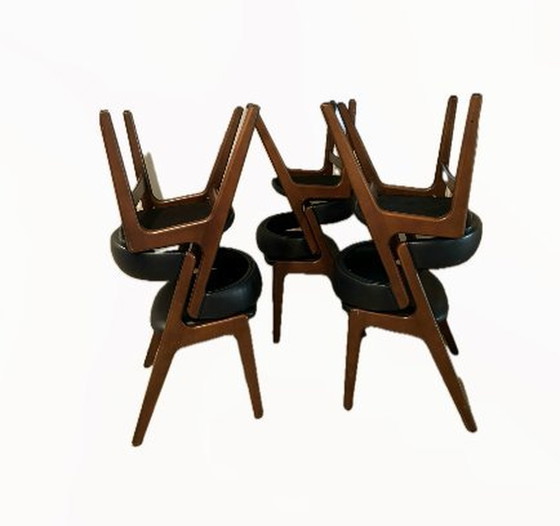 Image 1 of 6X Anderstrup Møbelfabrik Model 68 Chairs