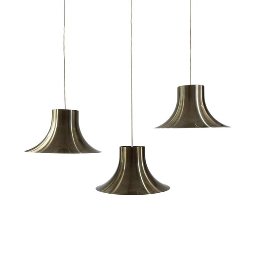 960S Raak Amsterdam "Ascot" Pendant Lamps (Set Of 3)