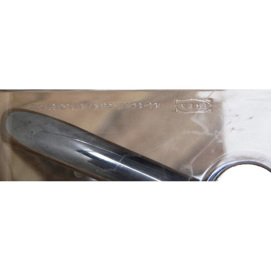 Image 1 of Vintage Tobias dining chair in chrome metal and plastic for Ikea