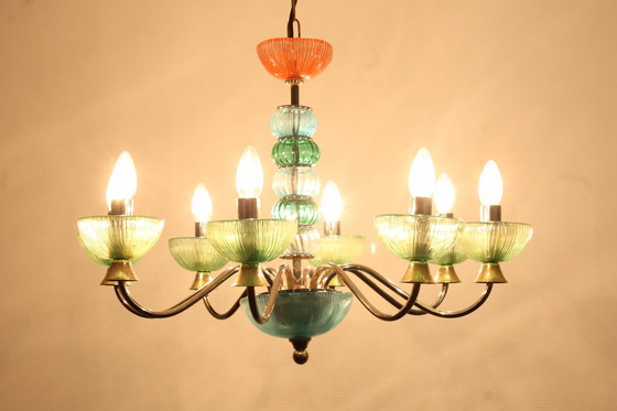 Image 1 of Italian Chandelier 80'S 