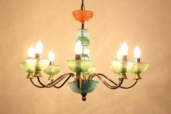 Image 1 of Italian Chandelier 80'S 