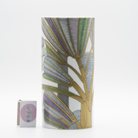 Image 1 of Alain Le Foll & Cuno Fischer × Rosenthal Studio-Line Porcelain Vase Duo Gold Mcm