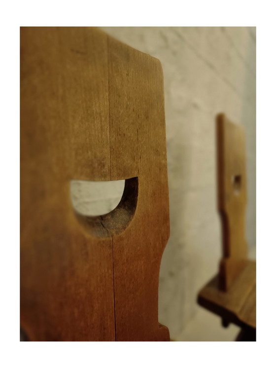 Image 1 of Set of Vintage 1960'S Belgian Brutalist Cafe Chairs