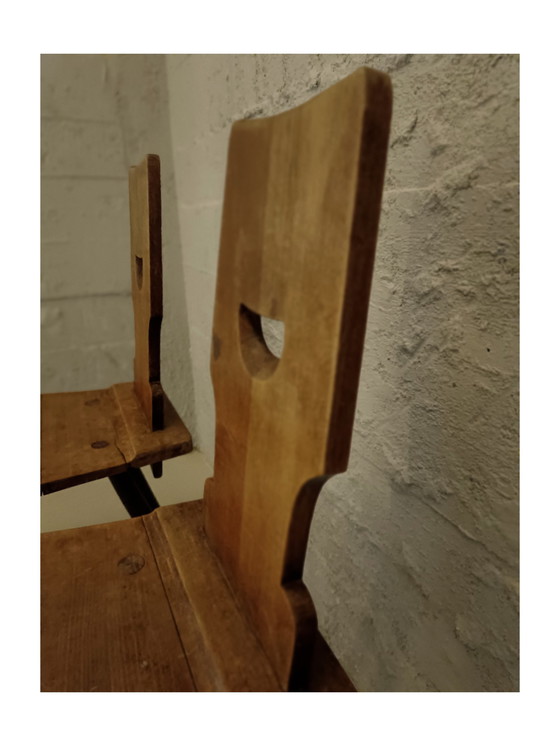Image 1 of Set of Vintage 1960'S Belgian Brutalist Cafe Chairs