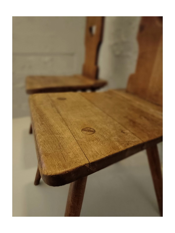 Image 1 of Set of Vintage 1960'S Belgian Brutalist Cafe Chairs