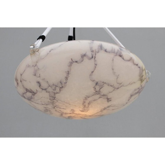 Image 1 of Vintage marbled glass pendant lamp, 1900