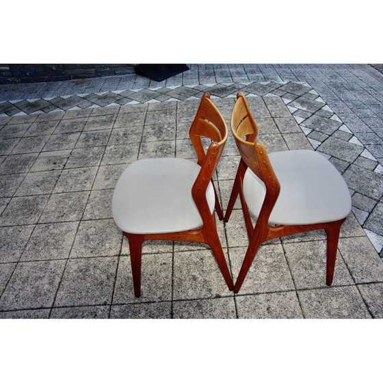 Image 1 of Set di 5 sedie vintage in teak di Eric Buch, 1960