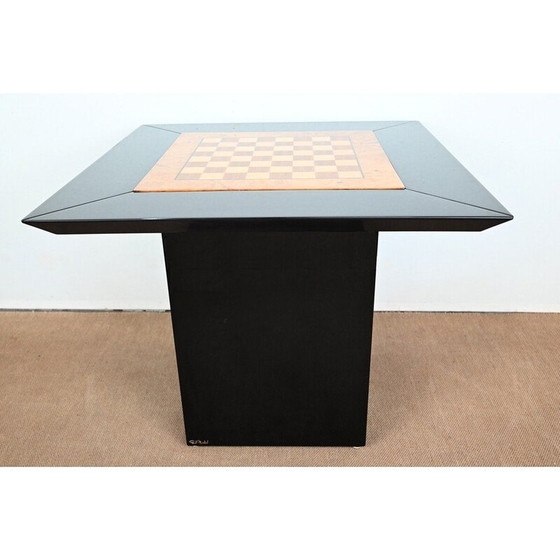 Image 1 of Vintage chess board and chairs by Paul Michel, 1970