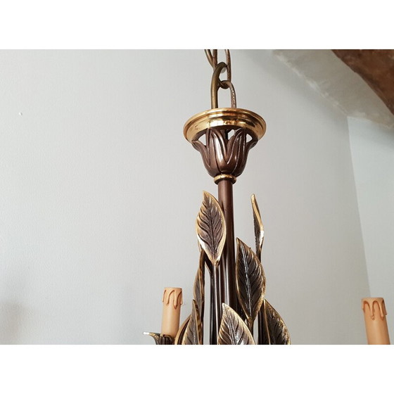 Image 1 of Lampadario vintage in ottone, 1970