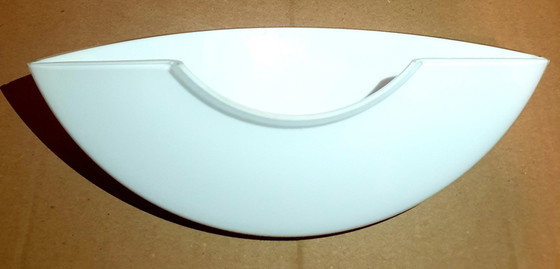 Image 1 of Sconce (1 Of 5), Wall Light, Art Deco, Mid Century Modern, Brass, Opaline Glass, Glashutte Limburg, Hyper Vintage, Very Rare