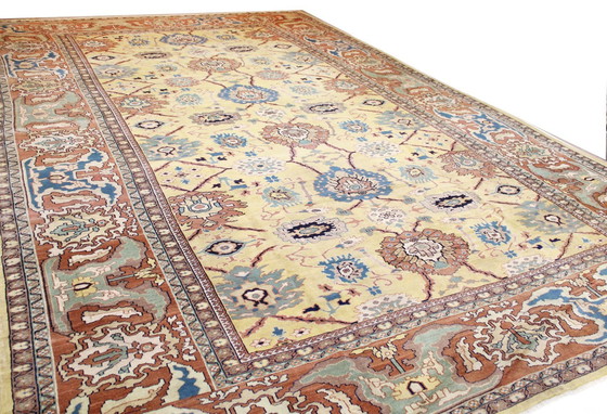 Image 1 of Original Hand-Knotted Persian Carpet Mahalat Fine Xxl Size 595 X 386 Cm Top Condition